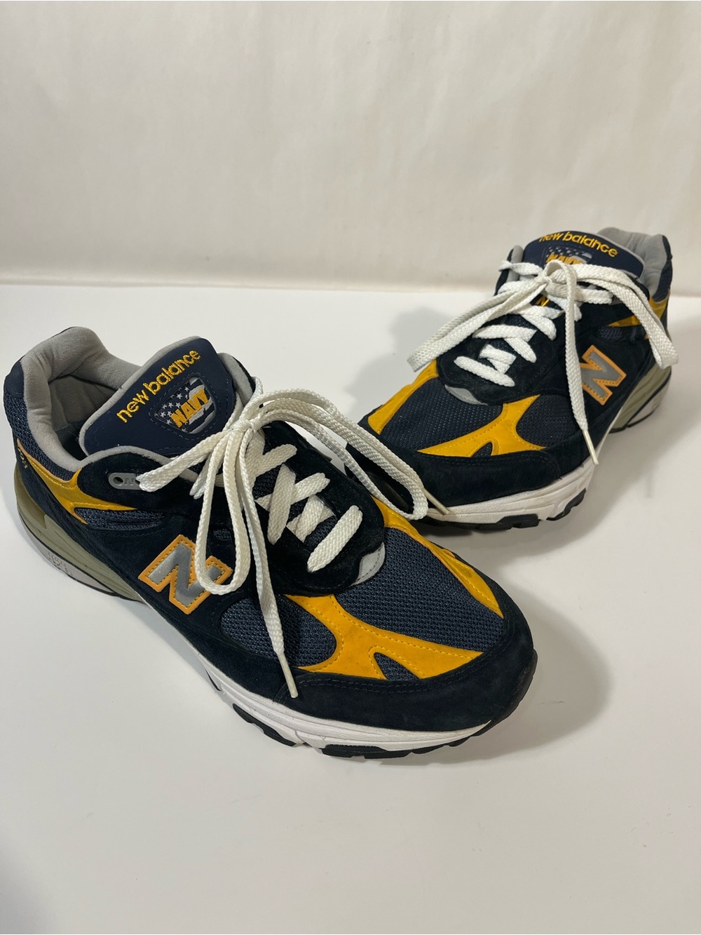New Balance 993 US Navy Military Pack Limited Edition Navy Yellow Women’s 9.5